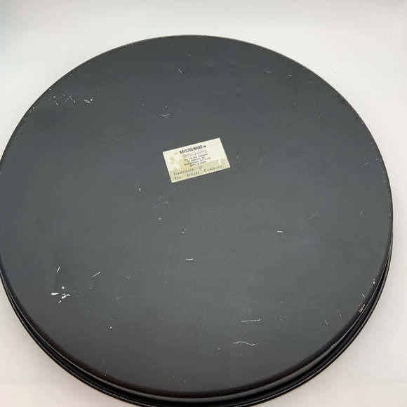 Vintage The Singer Manufacturing Company Bristolware Round 12" Retro Tin - Picture 8 of 15